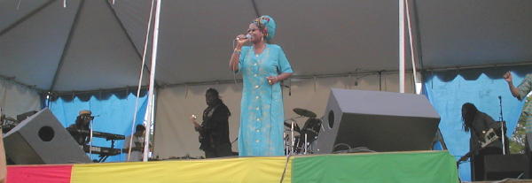 Sister Carol on stage at VRF
